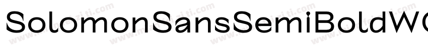 SolomonSansSemiBoldW05 Rg Regular字体转换